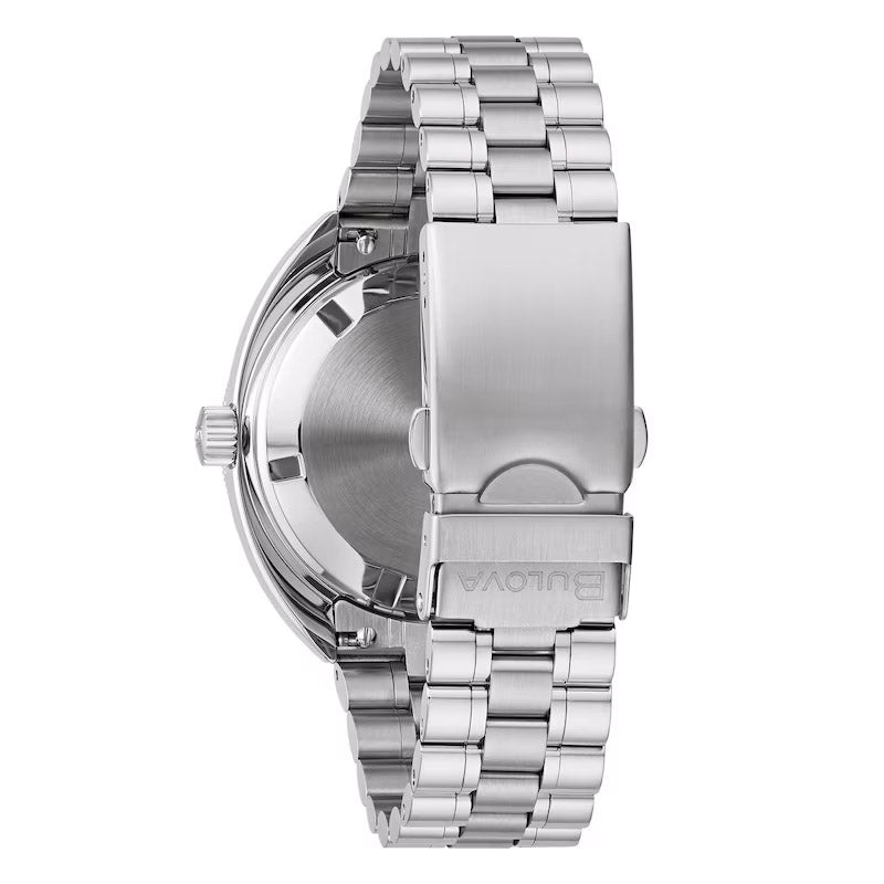 Bulova Oceanographer Automatic Mens Silver Watch 96b405 - Image 5