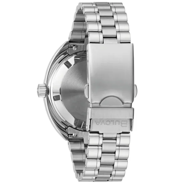 Bulova Oceanographer Automatic Mens Silver Watch 96b405 - alternate view