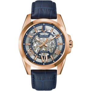 Bulova Classic Mens Blue Watch 97a161