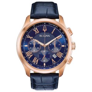 Bulova Classic Mens Blue Watch 97b170