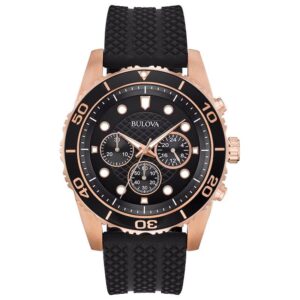 Bulova Exclusive Mens Black Watch 98a192
