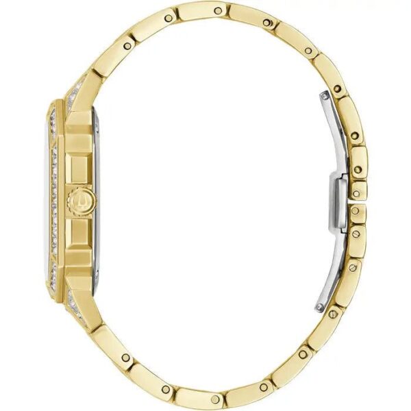 Bulova Crystal Mens White Watch 98a295 - alternate view