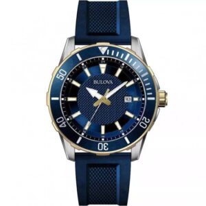 Bulova Exclusive Mens Blue Watch 98b345