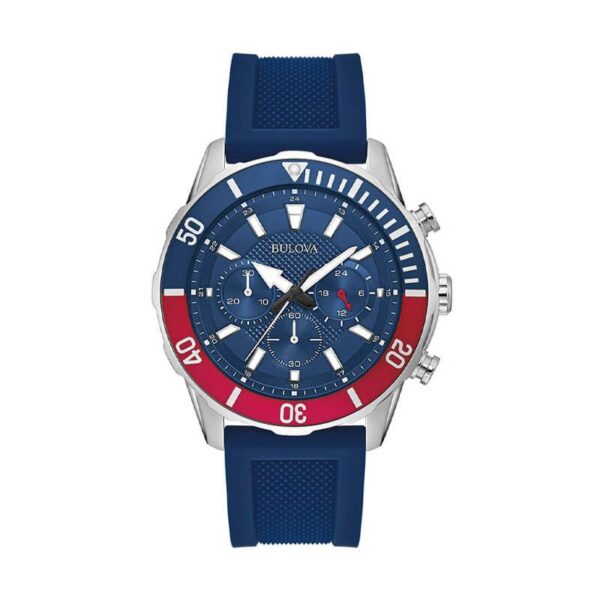 Bulova Exclusive Mens Blue Watch 98k111