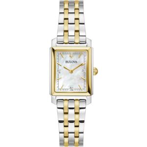 Ladies Sutton Two Tone Rectangle Watch 98p220