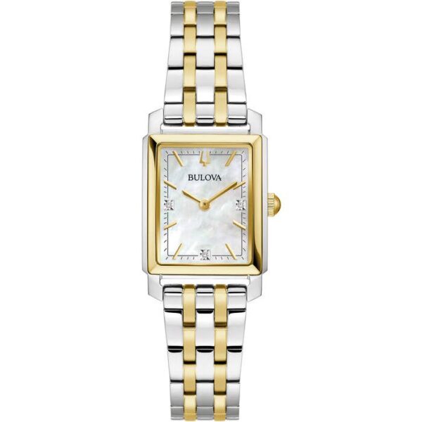 Ladies Sutton Two Tone Rectangle Watch 98p220
