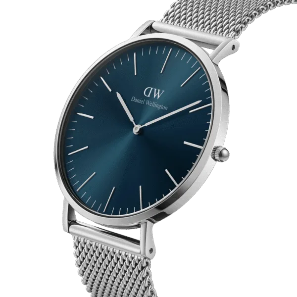 Montre homme Daniel Wellington Classic Mesh Arctic bleue DW00100628 - alternate view