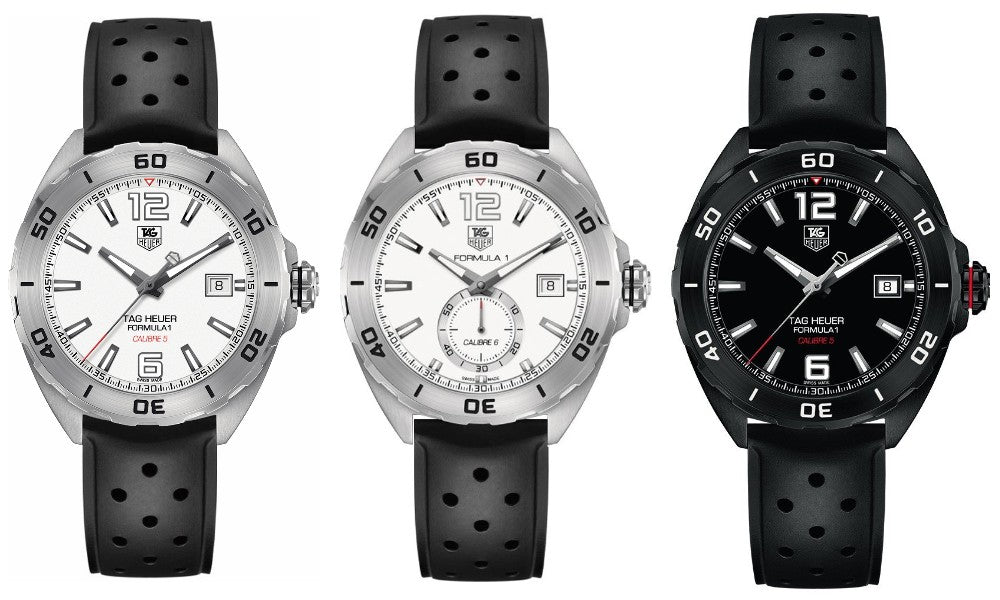 Tag Heuer Formula 1 Quartz White Dial Black Rubber Strap Watch For Men Waz2114 Ft8023 - Image 4