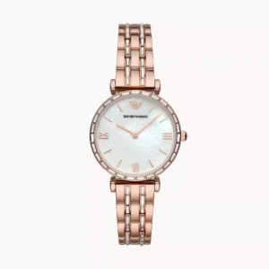 Emporio Armani Mens Ar11294 Rose Gold Tone Stainless Steel Chronograph Watch