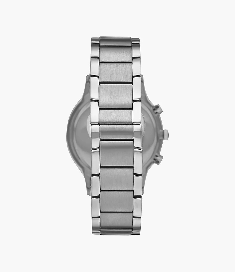 Emporio Armani Mens Ar11458 Rose Gold Tone Stainless Steel And Blue Leather Watch - Image 3