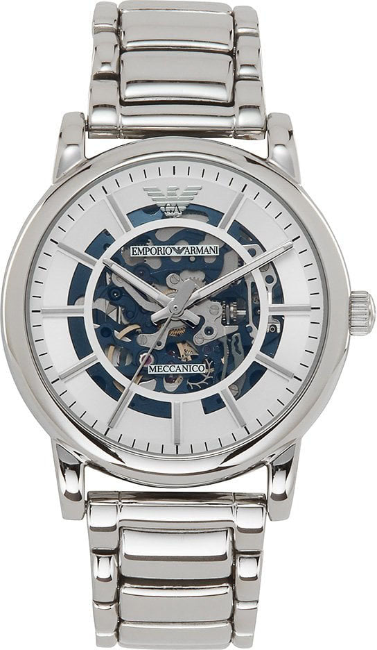 Emporio Armani Ar60006 Men S Meccanico Silver Watch - alternate view