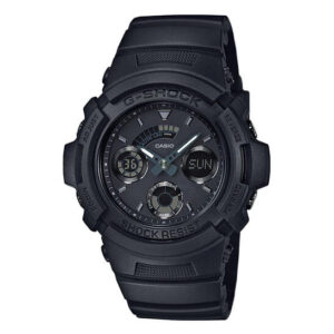 Casio G Shock Watch Analogue Digital Black On Black Aw 591bb 1adr