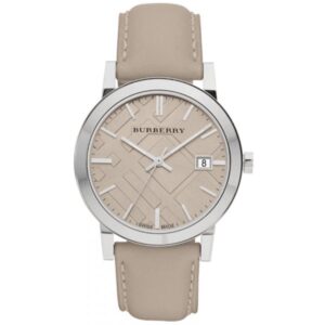 Burberry Mens Watch The City Check Champagne Bu9010