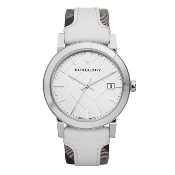 Burberry Ladies Watch The City Check White Bu9019
