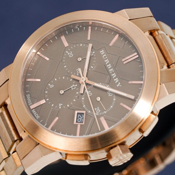 Montre homme Burberry Chronographe The City Or rose BU9353 - alternate view
