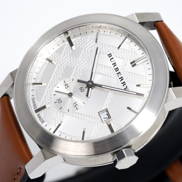 Burberry Mens Watch The City Silver Brown Bu9904 - alternate view