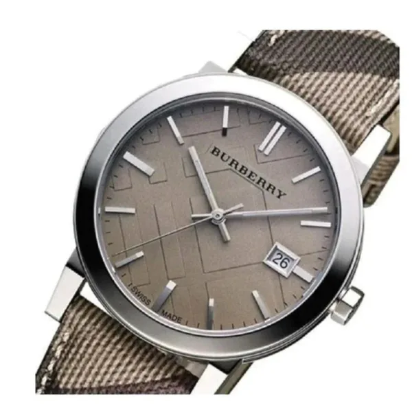 Burberry Ladies Watch Smoke Check Strap Bu9118 - alternate view