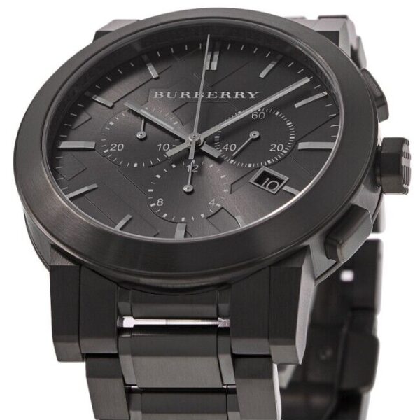 Burberry Mens Watch Chronograph The City Black Pvd Bu9354 - alternate view