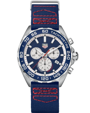 Tag Heuer Formula 1 Redbull Edition Chronograph Blue Dial Blue Nato Strap Watch For Men Caz1018 Fc8213 - alternate view