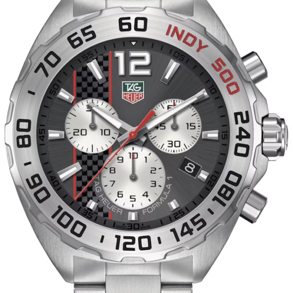 Tag Heuer Formula 1 Quartz Chronograph Grey Dial Silver Steel Strap Watch For Men Caz1114 Ba0877