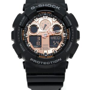 Casio G Shock Watch Mens Rose Gold Ga 100mmc 1adr