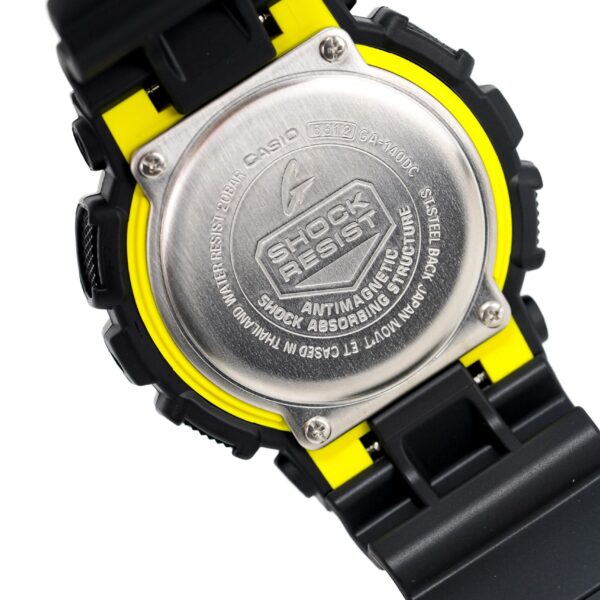 Casio G Shock Watch Mens Neon Yellow Black Ga 140dc 1adr - alternate view