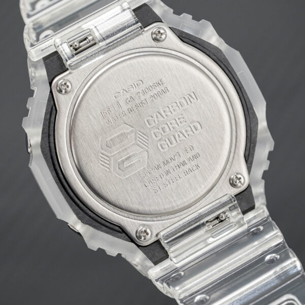 Casio G Shock Watch Skeleton Series Clear White Ga 2100ske 7adr - alternate view