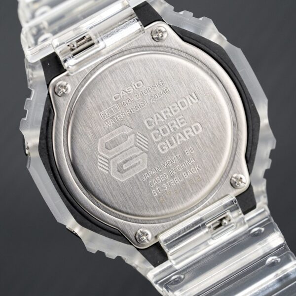 Casio G Shock Watch Skeleton Series Clear White Ga 2100ske 7aer - alternate view