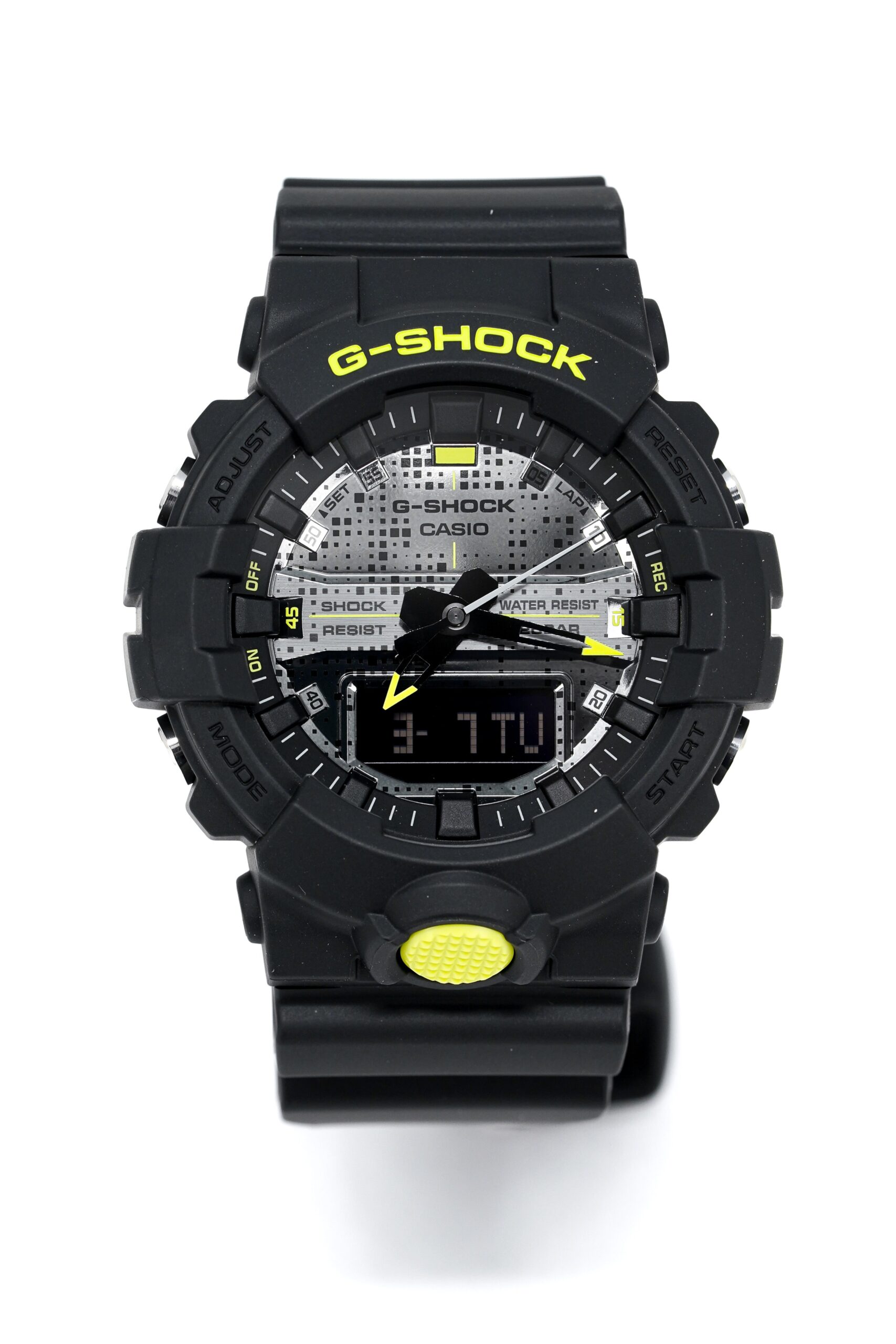 卡西欧 G-Shock 手表黑色霓虹数码迷彩 GA 800DC 1ADR - Image 4