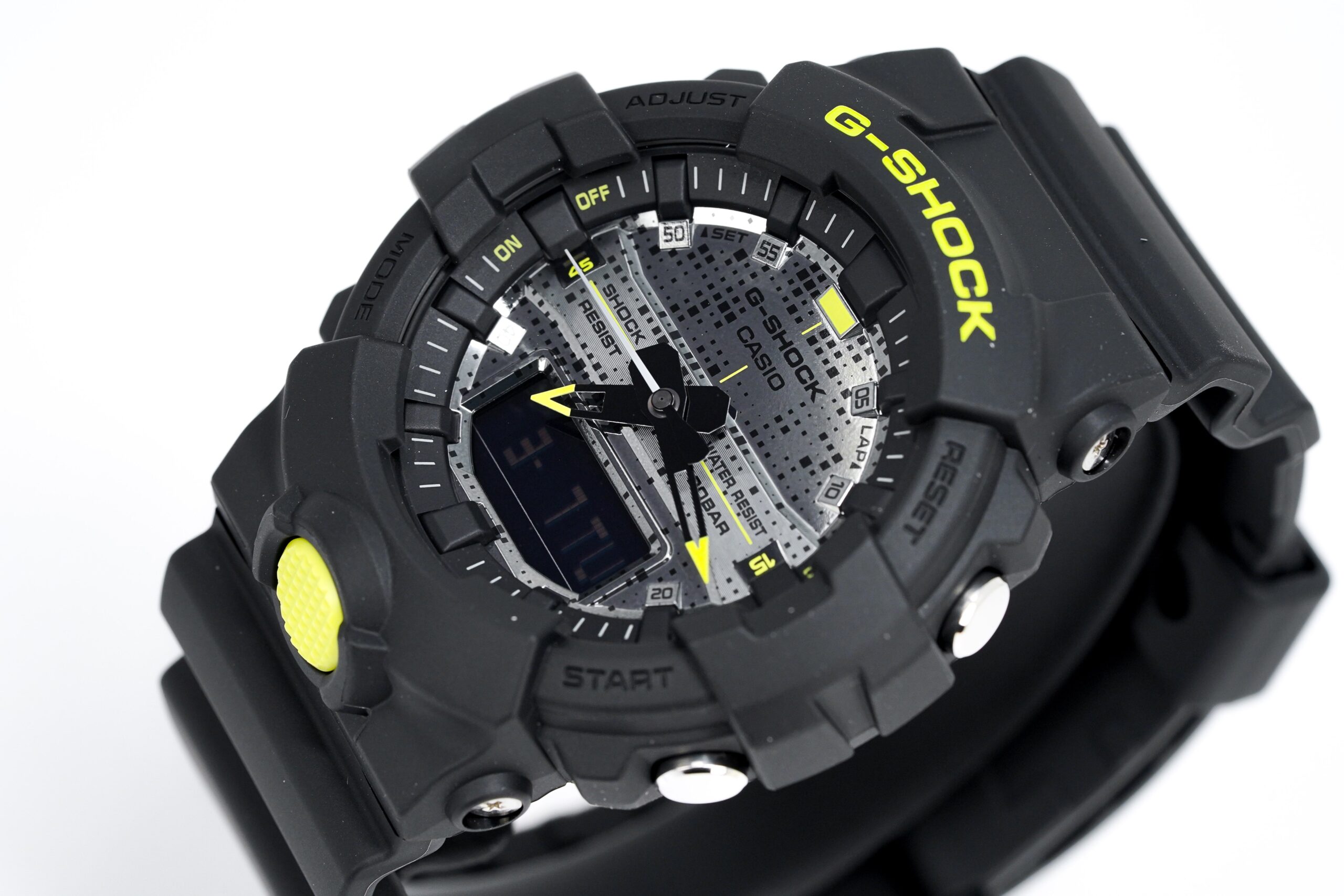 卡西欧 G-Shock 手表黑色霓虹数码迷彩 GA 800DC 1ADR - Image 3