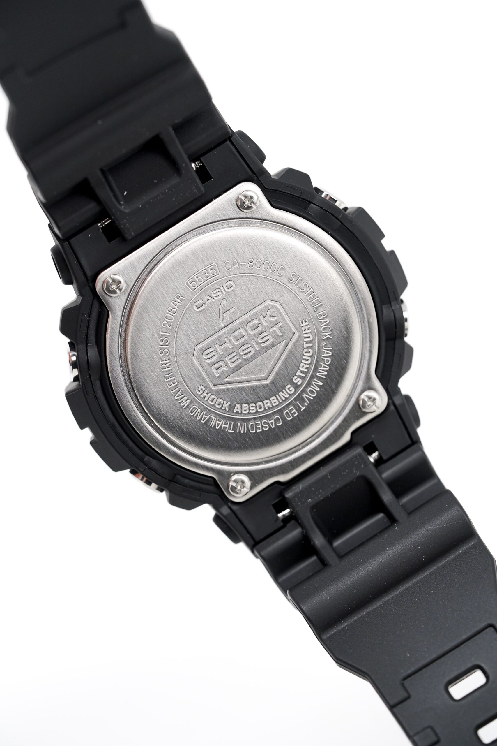 卡西欧 G-Shock 手表黑色霓虹数码迷彩 GA 800DC 1ADR - Image 2