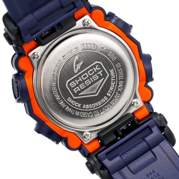 Casio G Shock Watch Heavy Duty Blue Orange Ga 900 2aer - alternate view