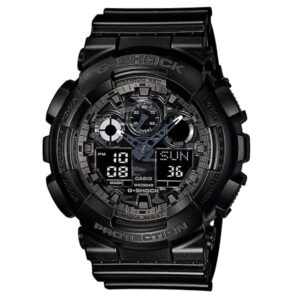 Casio G Shock Watch Mens Black Camo Ga 100cf 1adr