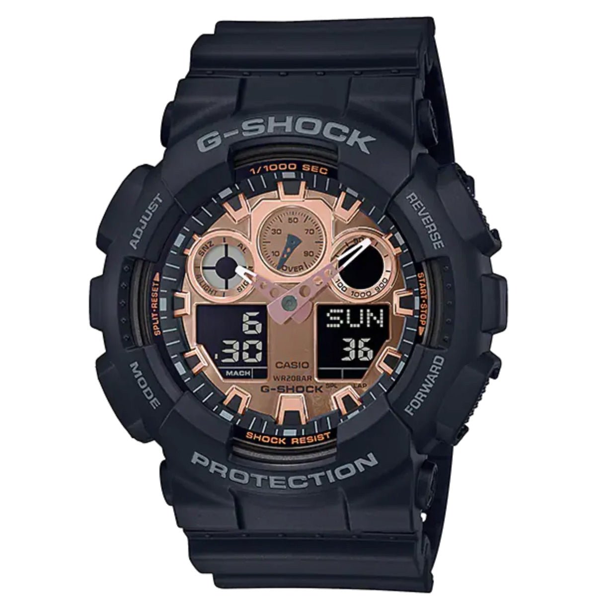 Casio G Shock Watch Mens Rose Gold Ga 100mmc 1adr - Image 2