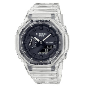 Casio G Shock Watch Skeleton Series Clear White Ga 2100ske 7aer