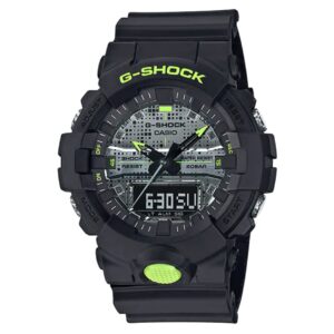 Casio G Shock Watch Black Neon Digital Camo Ga 800dc 1adr