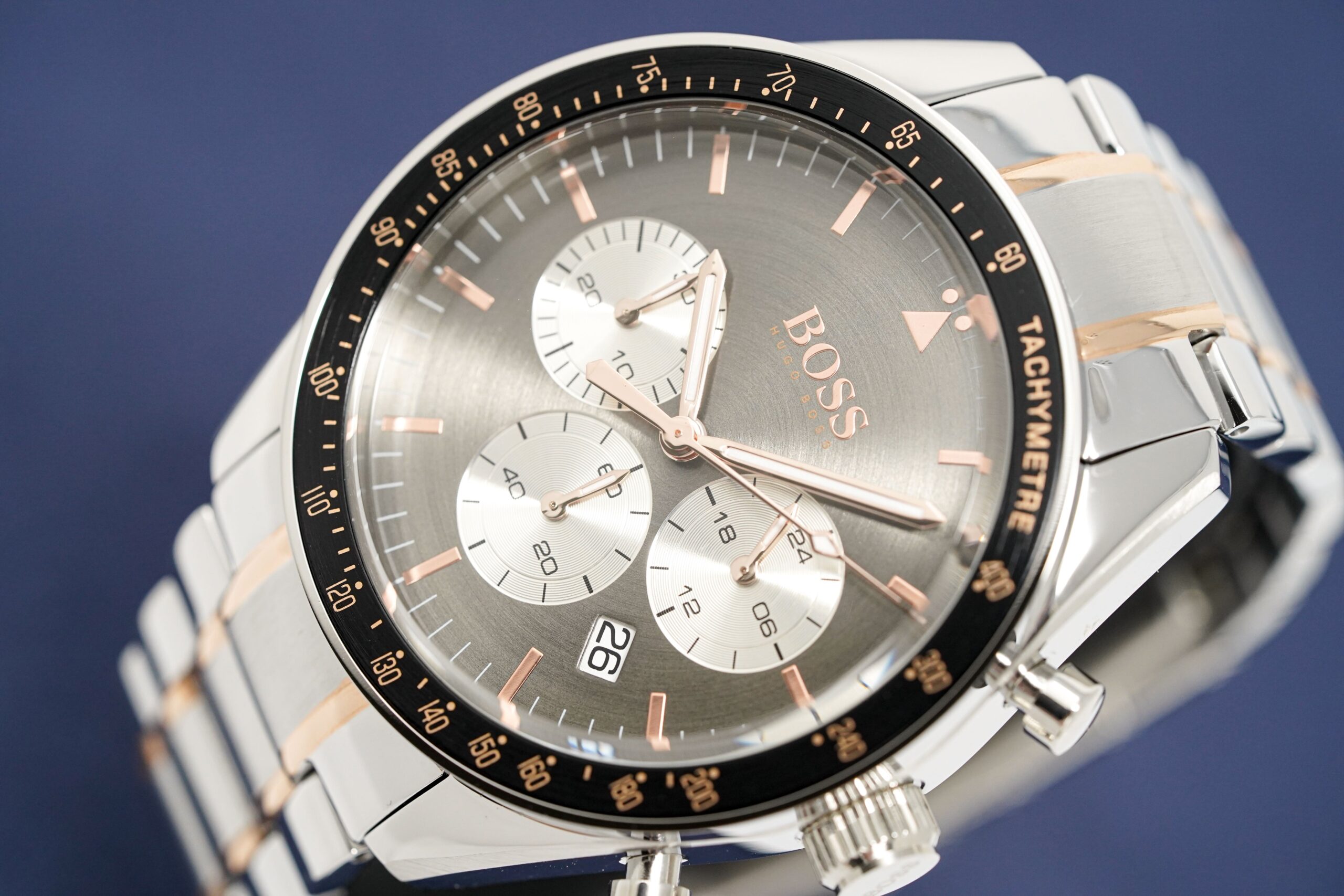 Hugo Boss Men S Watch Chronograph Trophy Grey Hb1513634 - Image 3