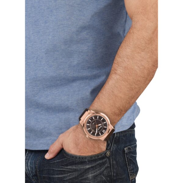 Salvatore Ferragamo F 80 Black Dial Black Rubber Strap Watch For Men Sfhy02522 - alternate view