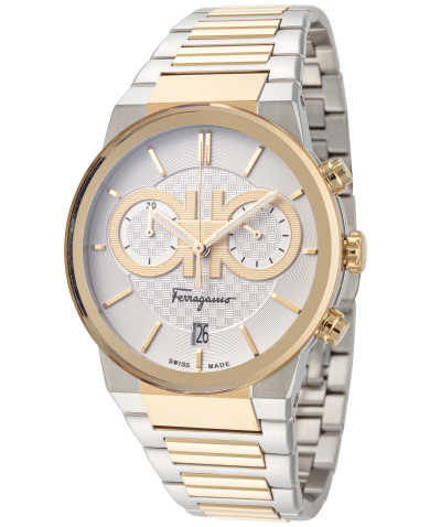 Salvatore Ferragamo F 80 Classic White Dial Two Tone Steel Strap Watch For Men Sfme00821 - alternate view