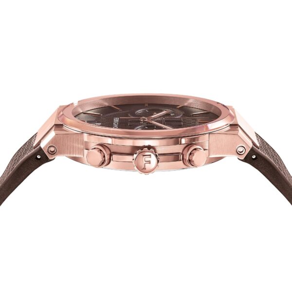 Salvatore Ferragamo Sapphire Chrono Horloge met Bruine Wijzerplaat en Bruine Rubberen Band voor Heren Sfme01023 - alternate view