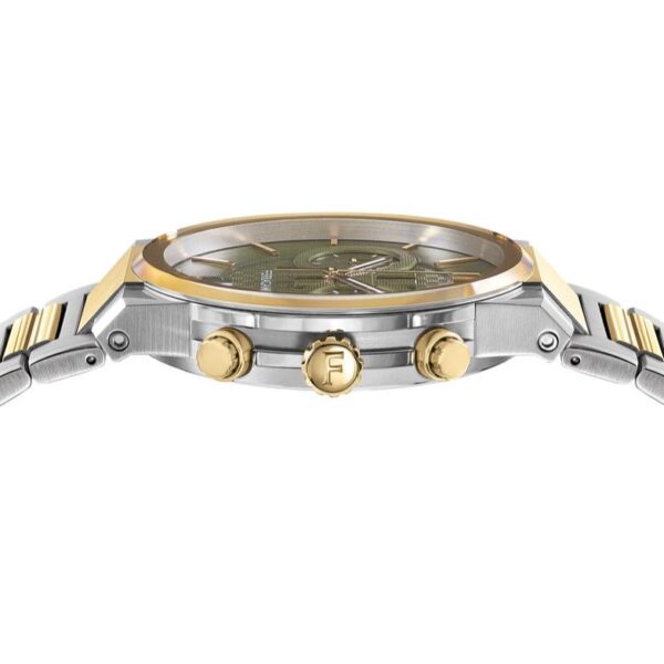 Salvatore Ferragamo Sapphire Chrono Horloge met zwarte wijzerplaat en tweekleurige stalen band voor heren Sfme01223 - alternate view