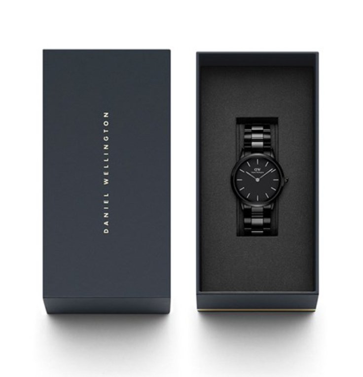 Daniel Wellington Mens Black Iconic Link Ceramic Watch Dw00100414 - Image 3