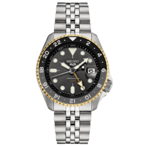 Seiko 5 Sports Gmt Auto Mens Grey Watchssk021k1