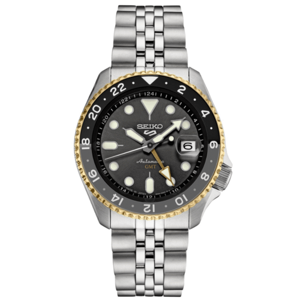 Seiko 5 Sports Gmt Auto Montre grise pour homme ssk021k1