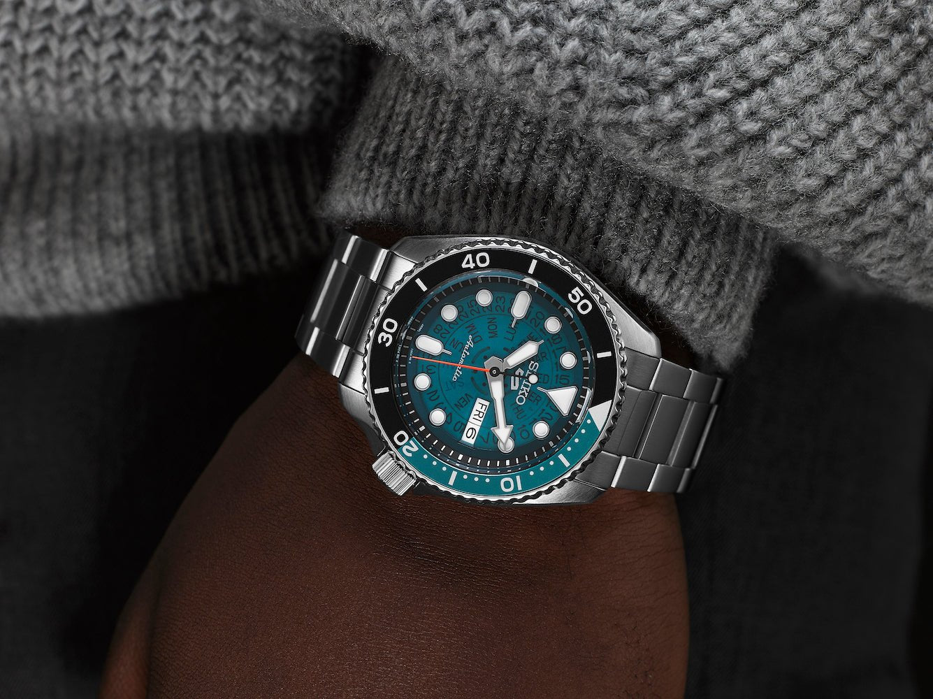 Seiko Watch 5 Sports Skeleton Dial Srpj45k1 - Image 3