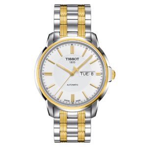 Tissot Mens Watch Automatics Iii T Classic 39mm Silver Gold T0654302203100