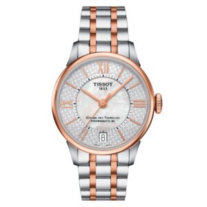 Tissot Ladies Automatic Watch Chemin Des Tourelles Powermatic 80 Two Tone Rose Helvetic Pride T0992072211802
