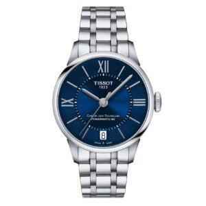 Tissot Ladies Automatic Watch Chemin Des Tourelles Powermatic 80 Blue T0992071104800 1