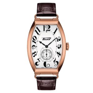 Tissot Ladies Watch Heritage Porto Hand Wind White Brown T1285053601200