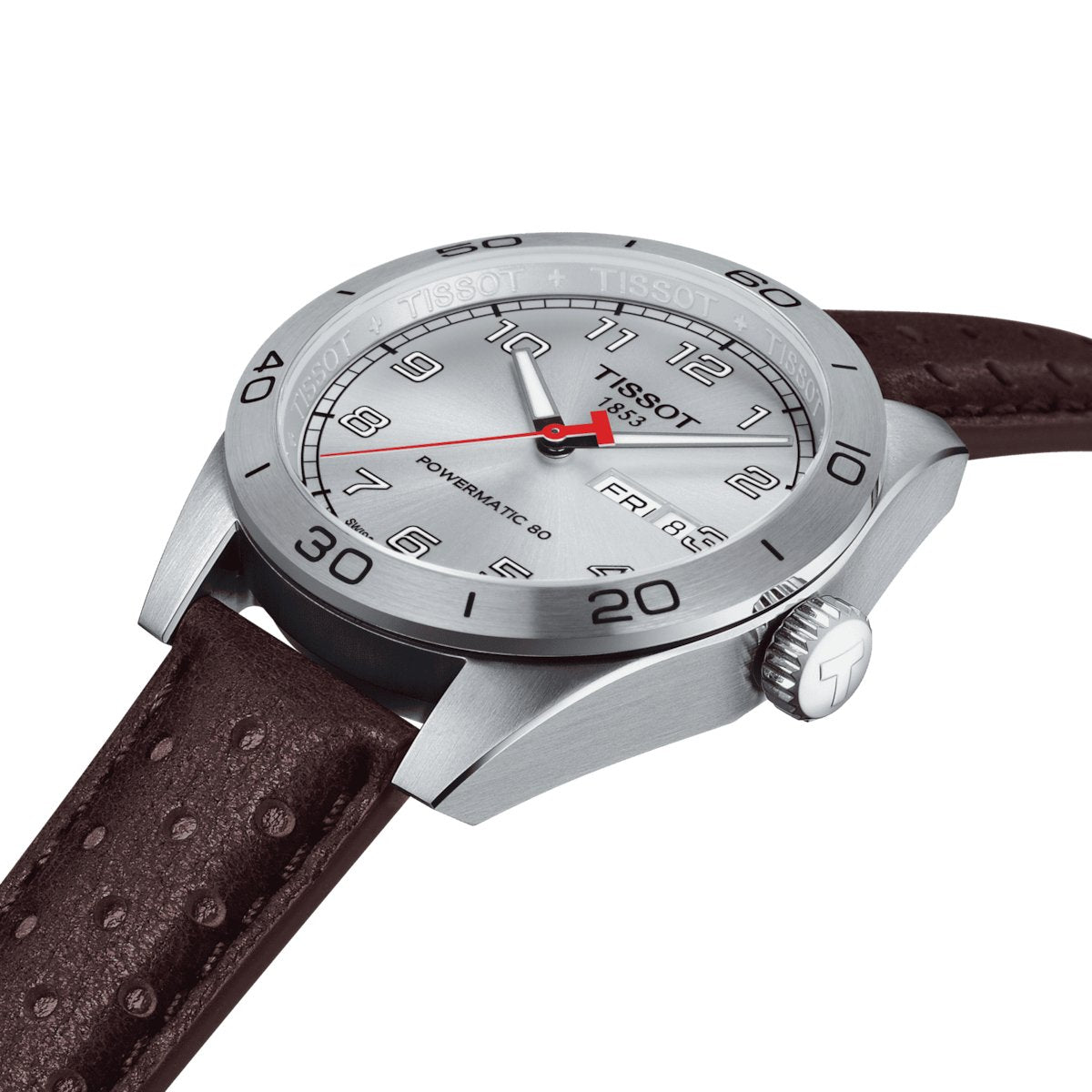 Tissot Mens Watch Prs 516 Automatic 42mm Powermatic 80 Silver Brown T1314301603200 - Image 2